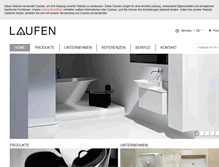 Tablet Screenshot of de.laufen.com